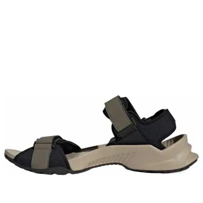 Adidas Originals Adidas Terrex Hydroterra Sandals 'olive Strata Core Black Wonder Beige' In Multi
