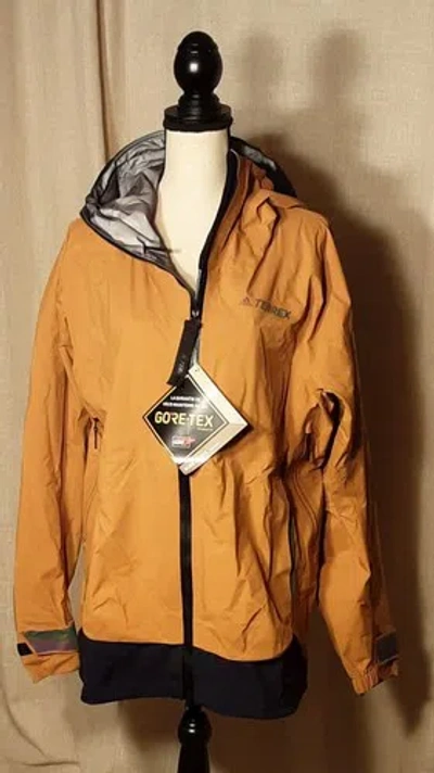 Pre-owned Adidas Originals Adidas Terrex Myshelter Goretex Act Waterproof Jacket Size S $400. In Green