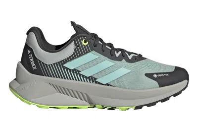 Pre-owned Adidas Originals Adidas Terrex Soulstride Flow Gore-tex Wonder Silver Semi Flash Aqua Lucid Lemon (women's) In Wonder Silver/semi Flash Aqua/lucid Lemon