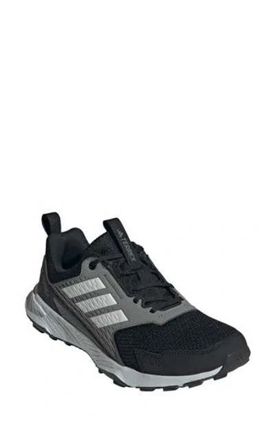 Adidas Originals Adidas Terrex Tracefinder Trail Hiking Shoe In Black/black/dash Grey