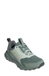 Adidas Originals Adidas Terrex Tracefinder Trail Hiking Shoe In Silver Green/off White/fig