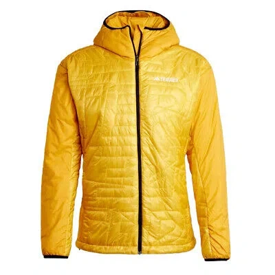 Pre-owned Adidas Originals Adidas Terrex Xperior Varilite Primaloft Hooded Jacket Preloved Yellow