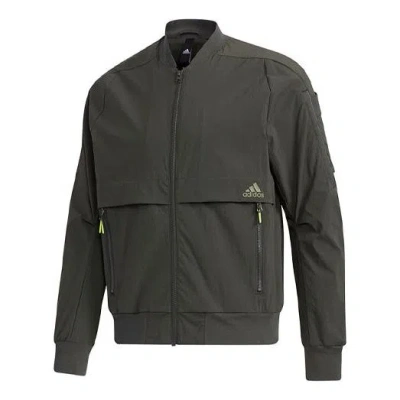 Adidas Originals Adidas Th Bomb Casual Sports Jacket Brown In Green