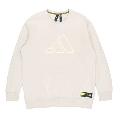 Adidas Originals Adidas Th Doubleknit Bos Sweatshirt White In Neutral