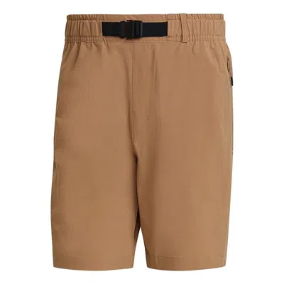 Adidas Originals Adidas Th Short Wv Id Sports Stylish Adjustable Belt Woven Shorts Yellow In Brown