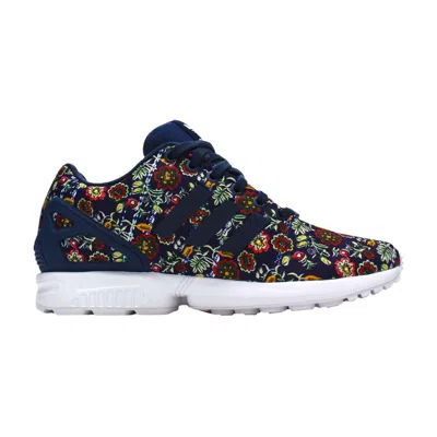 Pre-owned Adidas Originals Adidas The Farm Company X Wmns Zx Flux 'floral' | Blue | Women's Size 5.5
