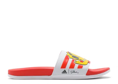 Adidas Originals Adidas The Simpsons X Adidas Wmns Adilette Comfort Slides 'lisa' In White