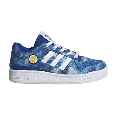 Pre-owned Adidas Originals Adidas The Simpsons X Forum Low C 'bart' | Blue | Kid's Size 13.5