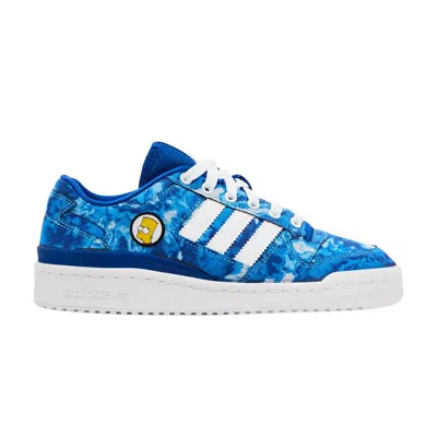 Pre-owned Adidas Originals Adidas The Simpsons X Forum Low J 'bart Simpson' | Blue | Kid's Size 7