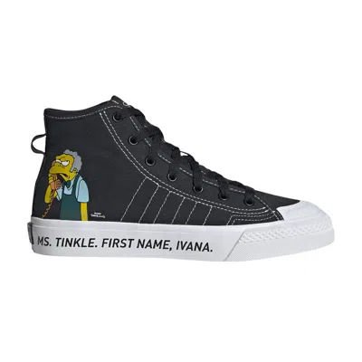Pre-owned Adidas Originals Adidas The Simpsons X Nizza Hi Rf J 'pranks On Moe' | Black | Kid's Size 6