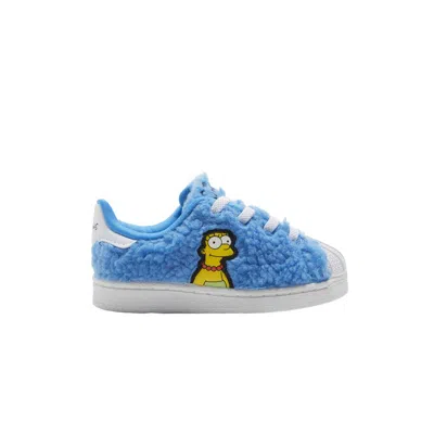 Pre-owned Adidas Originals Adidas The Simpsons X Superstar Infant 'marge Simpson' | Blue | Infant Size 8.5