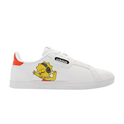 Pre-owned Adidas Originals Adidas The Simpsons X Wmns Courtpoint Base 'lisa' | White | Women's Size 8.5