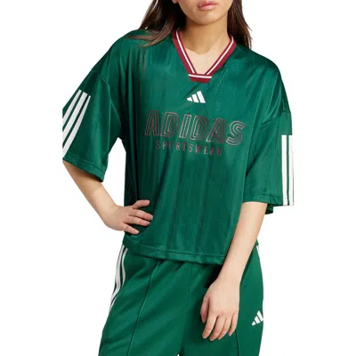 Adidas Originals Adidas Tiro Nations Pack Oversize T-shirt In Green