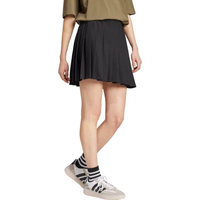 Adidas Originals Adidas Tiro Pleated Miniskirt In Black