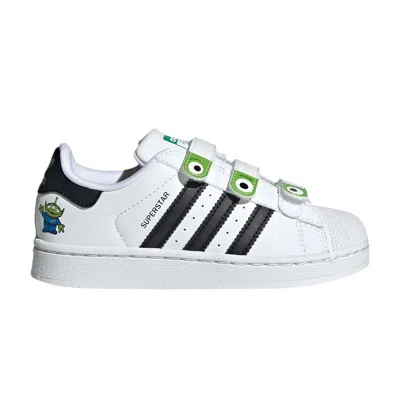 Pre-owned Adidas Originals Adidas Toy Story X Superstar 2 Comfort Closure C 'alien' | White | Kid's Size 11.5