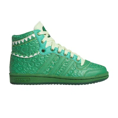 Pre-owned Adidas Originals Adidas Toy Story X Top Ten Hi J 'rex' | Green | Kid's Size 4.5