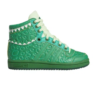 Pre-owned Adidas Originals Adidas Toy Story X Top Ten Hi Little Kid 'rex' | Green | Kid's Size 3