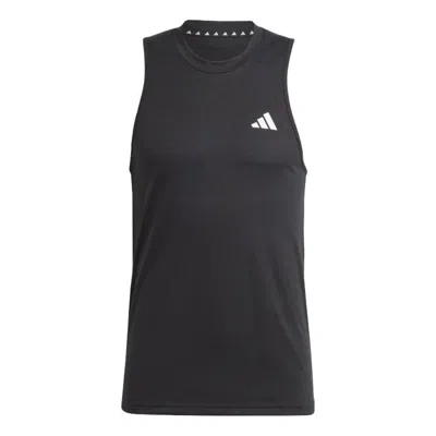 Adidas Originals Men's Essentials Slim-fit Feelready Training Tank In Black