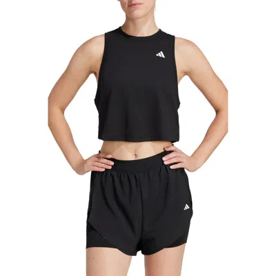 Adidas Originals Adidas Training Essentials Climacool Boxy Workout Tank In Black
