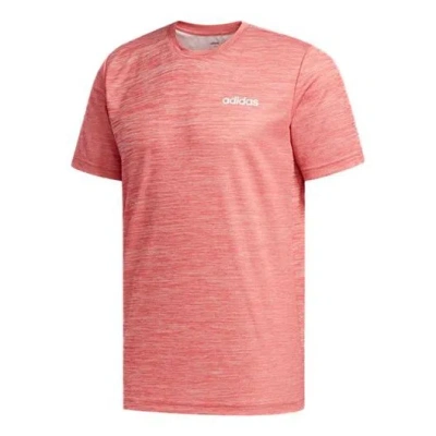 Adidas Originals Adidas Training Sports Short-sleeve Tee Men Pink In Burgundy