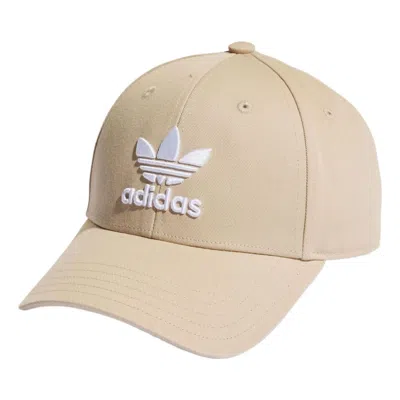 Adidas Originals Adidas Trefoil Baseball Cap 'beige' In Neutral