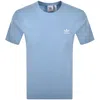 Adidas Originals Adidas Trefoil Essential T Shirt Ash Blue In Blue