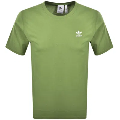 Adidas Originals Adidas Trefoil Essential T Shirt Olive Green
