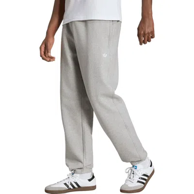 Adidas Originals Adidas Trefoil Essentials Fleece Joggers In Gray