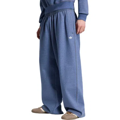 Adidas Originals Adidas Trefoil Essentials Fleece Sweatpants In Blue