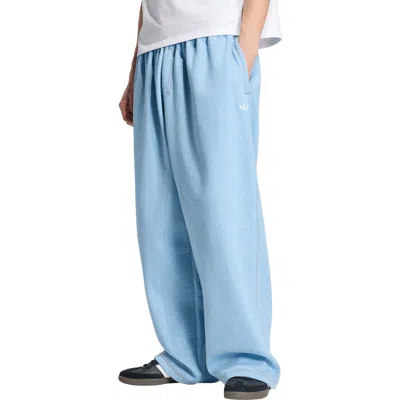 Adidas Originals Adidas Trefoil Essentials Fleece Sweatpants In Blue