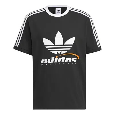 Adidas Originals Adidas Trefoil Logo Play Soccer Graphic T-shirt Asia Sizing 'black White' In Multi