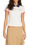 Adidas Originals Adidas Trefoil Logo Stretch Cotton Piqué Polo In White