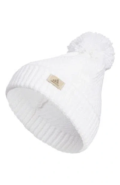 Adidas Originals Adidas Twilight Pompom Beanie In White