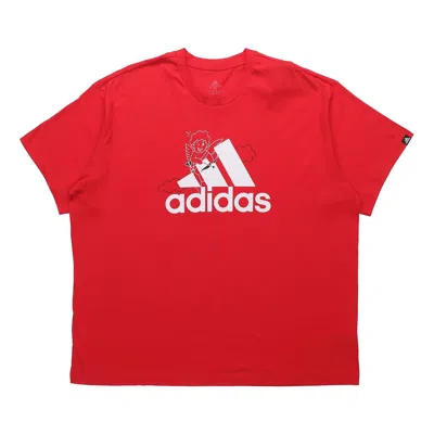 Adidas Originals Adidas U Vday T Sports Printed Short Sleeve Unisex Light Scarlet