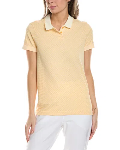 Adidas Originals Adidas U365t Primeknit Polo Shirt In Yellow