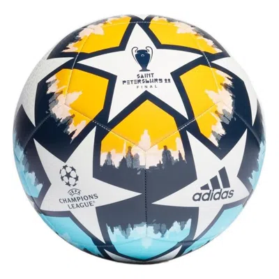 Adidas Originals Adidas Ucl Training Ball 'white Navy Yellow' In Multi