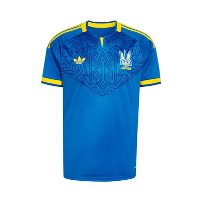 Pre-owned Adidas Originals Adidas Ukraine 26 Away Jersey 'glow Blue' | Men's Size Xxl