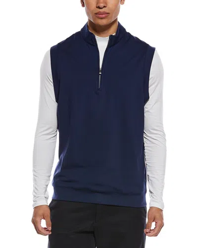 Adidas Originals Adidas Ultimate Classic 1/4-zip Vest In Blue