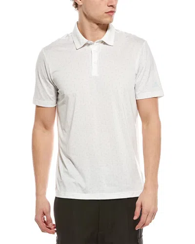 Adidas Originals Adidas Ultimate Mesh Calm Print Polo Shirt In White