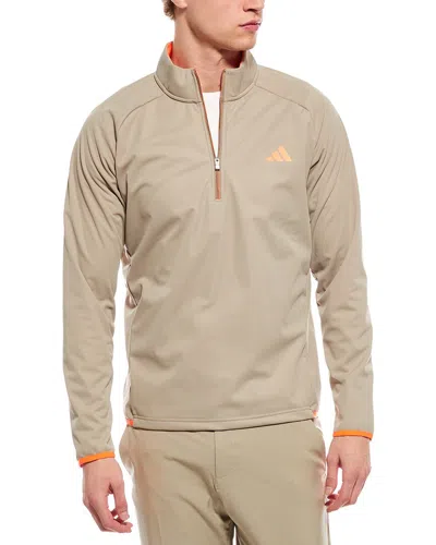 Adidas Originals Adidas Ultimate Wind 1/4-zip Pullover In Neutral