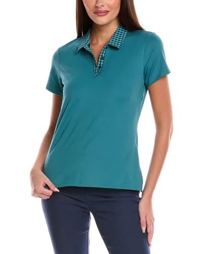Adidas Originals Adidas Ultimate365 Gingham Polo Shirt In Blue