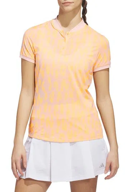 Adidas Originals Adidas Ultimate365+ Jacquard Polo In Pink