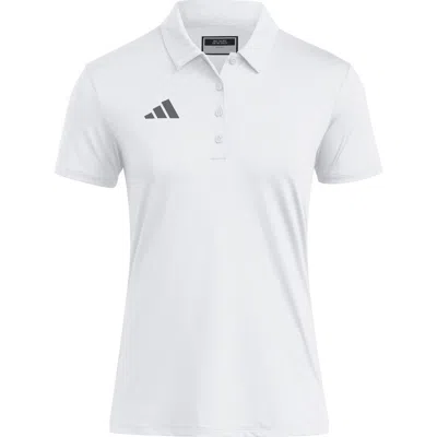Adidas Originals Adidas Ultimate365 Polo In White/ Team Grey Four