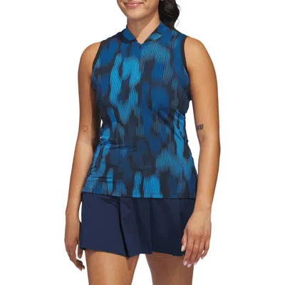 Adidas Originals Adidas Ultimate365 Tour Printed Polo In Blue
