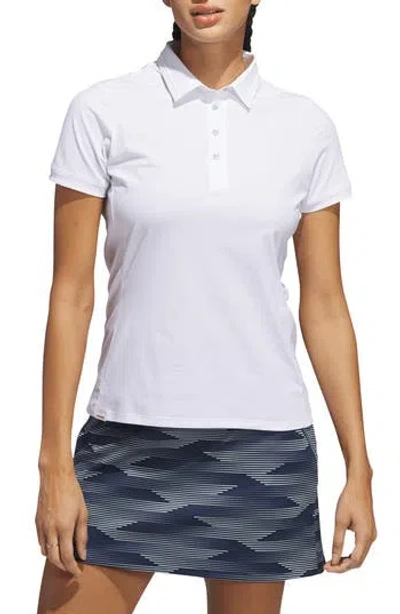 Adidas Originals Adidas Ultimate365 Tour Twist Knit Polo In White