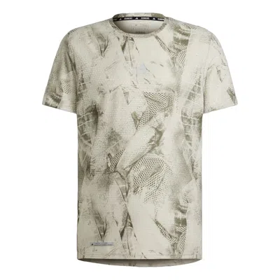 Adidas Originals Adidas Ultimateadidas Allover Print T-shirt 'grey Olive' In Multi