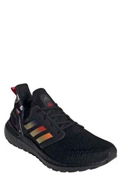 Adidas Originals Adidas Ultraboost 20 Running Shoe In Core Black/gold Met.
