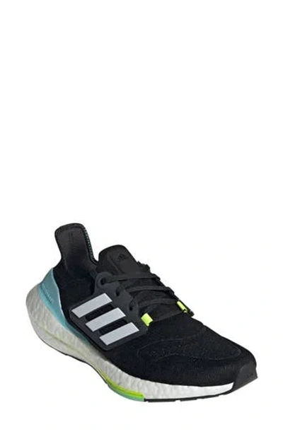 Adidas Originals Adidas Ultraboost 22 Running Shoe In Black/white/solar Yellow