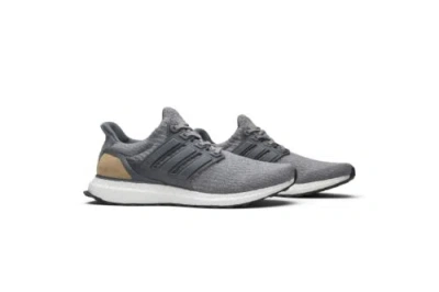 Pre-owned Adidas Originals Adidas Ultraboost 3.0 Limited Leather Cage Bb1092 In Mid Grey/mid Grey