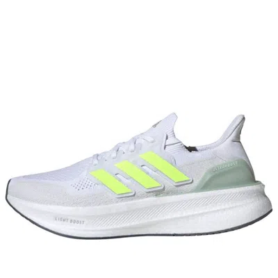Adidas Originals Adidas Ultraboost 5 'white Lucid Lemon' In Gray